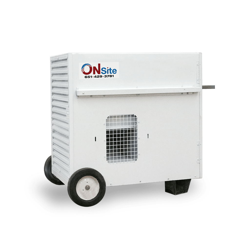 Premier 170 Direct Fired Enclose Flame Heater on wheels